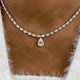 Diamond Pendant Necklace 21.3 ct White Gold