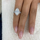 Diamora Ring 3.7 ct TCW , Solid Gold 14k