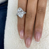 Devina Ring 4.7 ct TCW , Solid Gold 14k