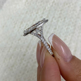 Devina Ring 4.7 ct TCW , Solid Gold 14k