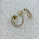 Diamond Hoop Earrings 1.8 ct Yellow Gold