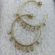 Diamond Hoop Earrings 1.8 ct Yellow Gold