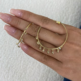 Diamond Hoop Earrings 1.8 ct Yellow Gold