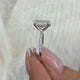 Serapha Ring 2.8 ct TCW , Solid Gold 14k