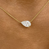 Diamond Pendant Necklace 5 ct Yellow Gold