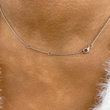 Diamond Pendant Necklace 3.3 ct White Gold