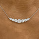 Diamond Pendant Necklace 3.3 ct White Gold