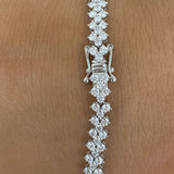 Diamond Tennis Bracelet 8.4 ct White Gold