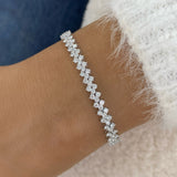 Diamond Tennis Bracelet 8.4 ct White Gold
