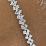 Diamond Tennis Bracelet 8.4 ct White Gold