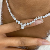 Diamond Pendant Necklace 31.7 ct White Gold