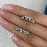 Diamond Hoop Earrings 1.4 ct White Gold