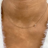 Diamond Pendant Necklace 3.2 ct Rose Gold