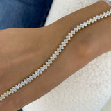 Diamond Tennis Bracelet 8.7 ct Yellow Gold