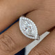 Elystra Ring 2.8 ct TCW , Solid Gold 14k