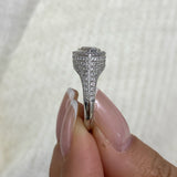 Elystra Ring 2.8 ct TCW , Solid Gold 14k