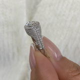 Elystra Ring 2.8 ct TCW , Solid Gold 14k