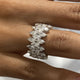 Diamond Band Ring 3.2 ct White Gold