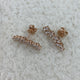 Diamond Climber Earrings 1.9 ct Rose Gold
