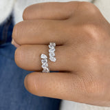 Diamond Band Ring 1.6 ct White Gold