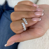 Diamond Band Ring 1.6 ct White Gold