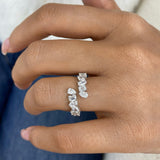 Diamond Band Ring 1.6 ct White Gold