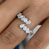 Diamond Band Ring 1.6 ct White Gold