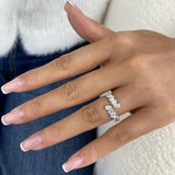 Diamond Band Ring 1.6 ct White Gold