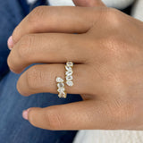 Diamond Band Ring 1.6 ct Yellow Gold