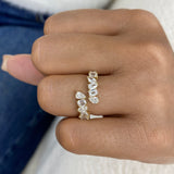 Diamond Band Ring 1.6 ct Yellow Gold