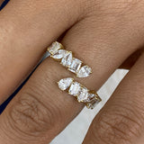 Diamond Band Ring 1.6 ct Yellow Gold