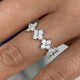 Diamond Cluster Ring 1 ct White Gold