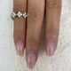 Cluster Ring Ring 1ct TCW, 14K Gold