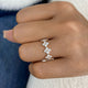 Prong Ring Ring 1ct TCW, 14K Gold