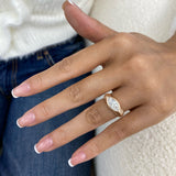Rippples Ring 1.5 ct TCW , Solid Gold 14k