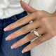 Rippples Ring 1.5 ct TCW , Solid Gold 14k