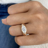 Rippples Ring 1.5 ct TCW , Solid Gold 14k