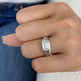 Rippples Ring 2 ct TCW , Solid Gold 14k