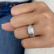 Rippples Ring 2 ct TCW , Solid Gold 14k