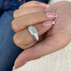 Rippples Ring 2 ct TCW , Solid Gold 14k