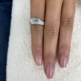 Rippples Ring 2 ct TCW , Solid Gold 14k