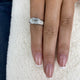 Rippples Ring 2 ct TCW , Solid Gold 14k
