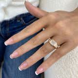 Sorelle Ring 2 ct TCW , Solid Gold 14k