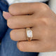 Sorelle Ring 2 ct TCW , Solid Gold 14k