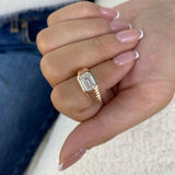Sorelle Ring 2 ct TCW , Solid Gold 14k