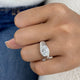Rippples Ring 2 ct TCW , Solid Gold 14k