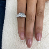 Rippples Ring 2 ct TCW , Solid Gold 14k