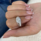 Rippples Ring 2 ct TCW , Solid Gold 14k