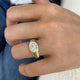 Véon Ring 2 ct TCW , Solid Gold 14k