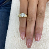 Véon Ring 2 ct TCW , Solid Gold 14k